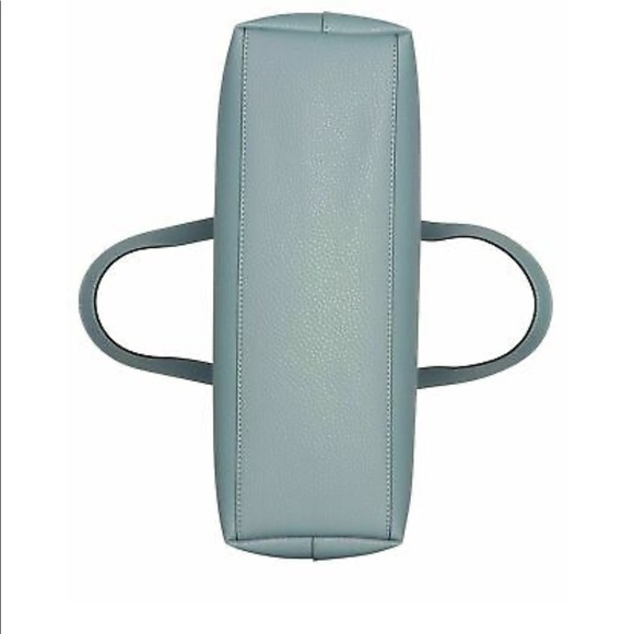 Calvin Klein Rachel Leather Large Tote Blue Mist - Picture 4 of 9